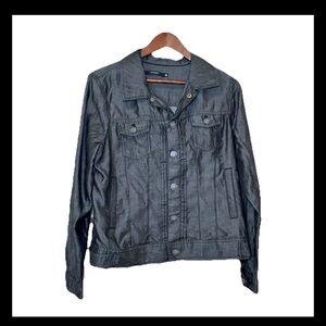 TAHARI Women's Short Jacket Lyocell Tencel Size Medium Casual Edgy Career